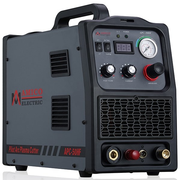 Amico Electric 50-Amp Non-touch Pilot Arc Air Plasma Cutter, 100-250V Wide Voltage, 4/5 inch Clean Cut. APC-50HF - main